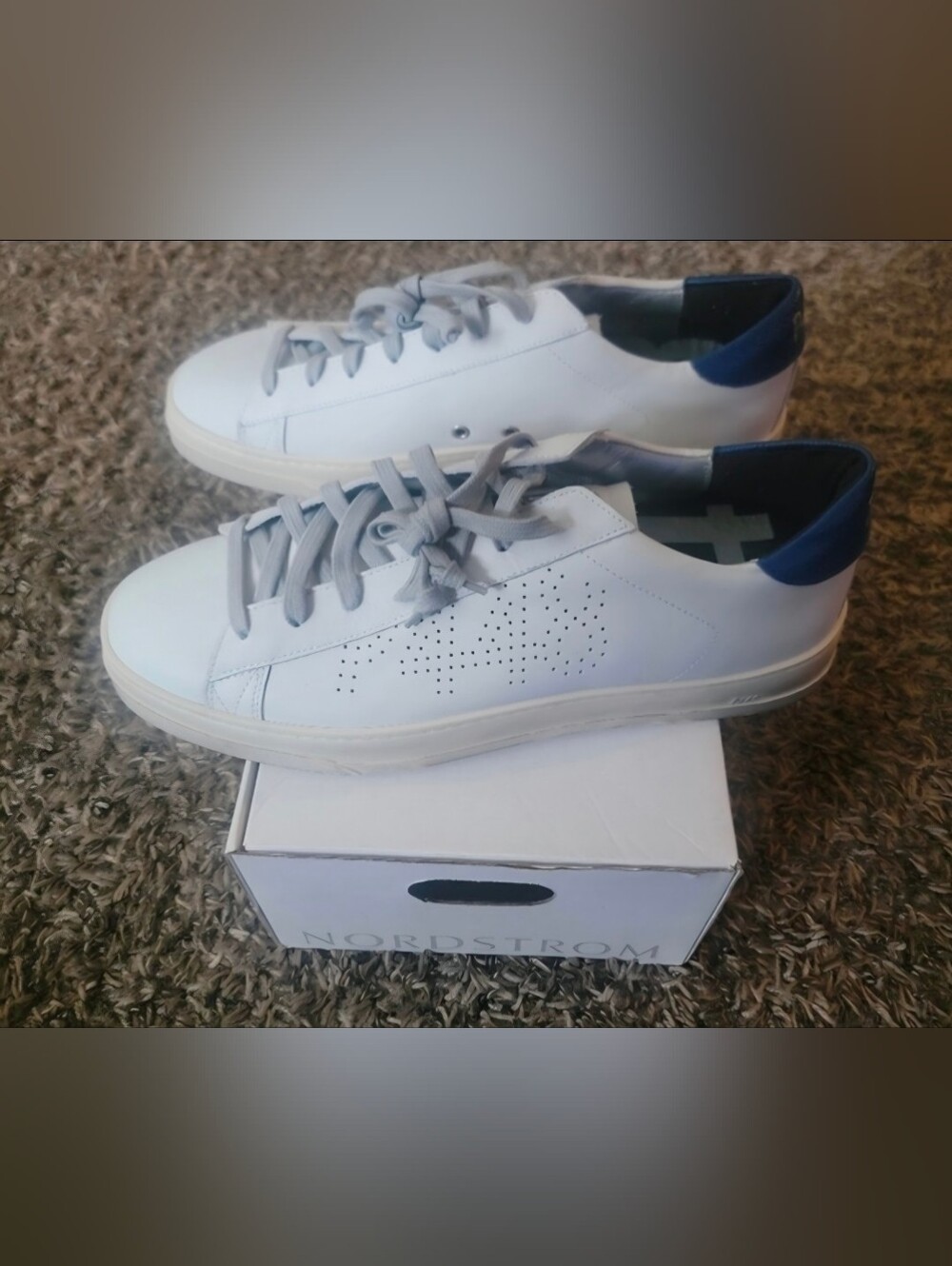 ​NIB P448 Jack White Leather Sneakers Royal Blue Men's 11 / 10.5